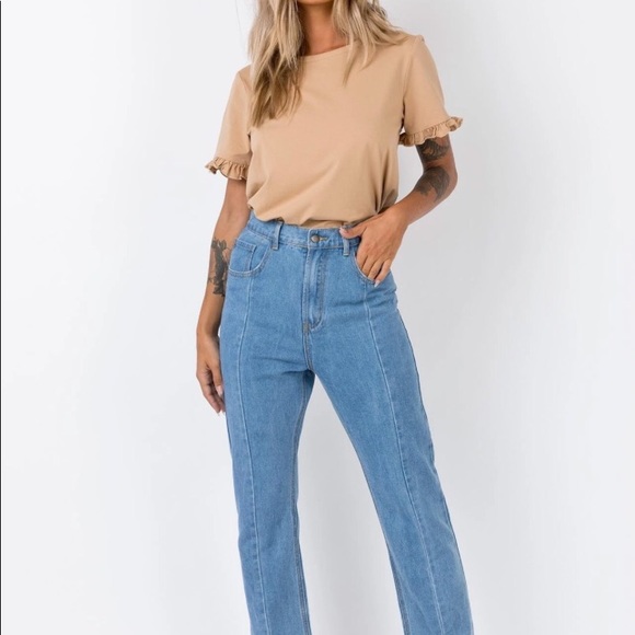 Princess Polly Tops - Princess Polly Roxy Ruffle Tee